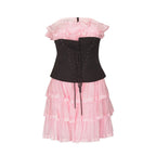 Philosophy di Lorenzo Serafini Multicolor Cotton Cocktail Dress