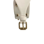 Borbonese White Genuine Leather Women Belt