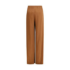 Fabiana Filippi Brown Viscose Casual Pants