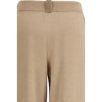 Fabiana Filippi Beige Wool Oves Aries Casual Pants