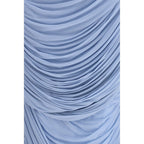 Magda Butrym Blue Copper Midi Skirt