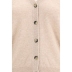 Allude Beige Cashmere Cardigan