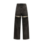 The Attico Black Cotton High-Waisted Jean