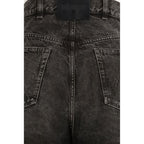 The Attico Black Cotton High-Waisted Jean