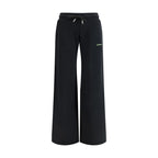 Off-White Black Cotton Casual Pants