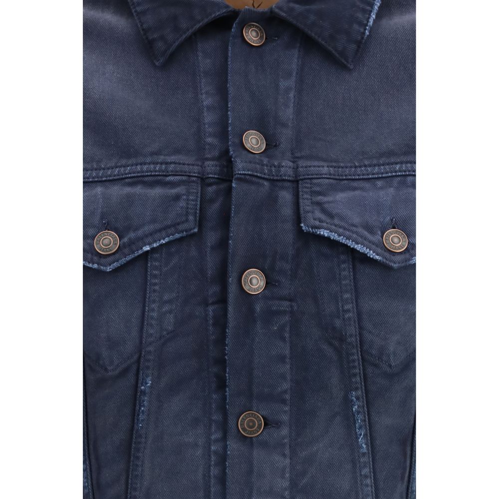 Balenciaga Blue Cotton Denim Jacket