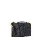 Saint Laurent Black Lamb Ovis Aries Aries Shoulder Bag