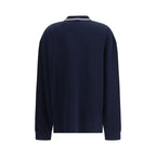 Miu Miu Blue Cotton Polo Shirt
