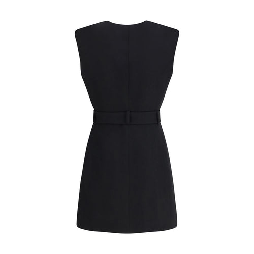 Balmain Black Wool Cocktail Dress