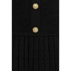 Balmain Black Viscose Cocktail Dress