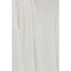 Max Mara White Triacetate Blouse