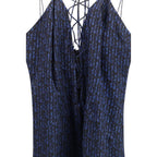 Kristina Ti Blue Silk Casual Dress