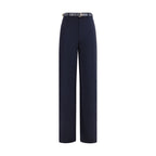 Max Mara Blue Triacetate Dress Pants