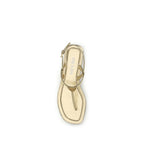 Prada Silver Calf Leather Bos Taurus Flat Sandals
