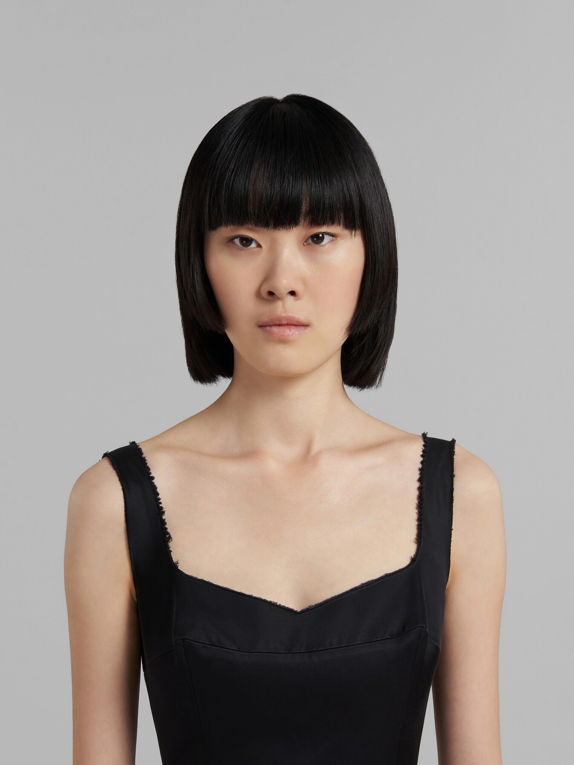 Marni Black Fibres Cocktail Dress