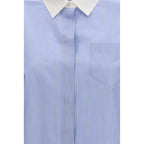 Tory Burch Blue Cotton Pattern Shirt
