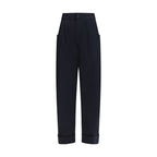 Jacob Cohen Blue Cotton Casual Pants