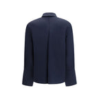 Max Mara Pure Blue Silk Shirt