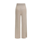 Max Mara Pure Beige Cashmere Casual Pants