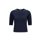 Max Mara Pure Blue Viscose T-Shirt
