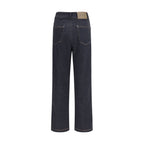 Max Mara Pure Blue Cotton Straight-Leg Jeans