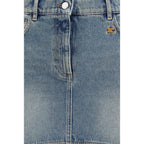 Courrèges Blue Denim Skirt