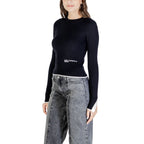 Karl Lagerfeld Black Viscose Sweatshirt