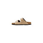 Birkenstock Beige Leather Flat Sandals