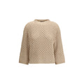 Fabiana Filippi Beige Wool Sweatshirt