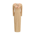 Alessandra Rich Multicolor Polyamide Cocktail Dress