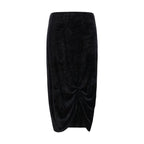 Valentino Black Viscose Long Skirt