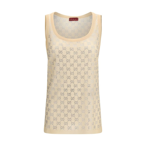 Gucci Multicolor Silk Tank Tops