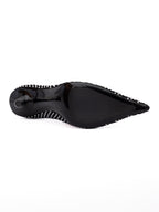 Jimmy Choo Black Mesh Satin Crystal Ixia 95 Pumps