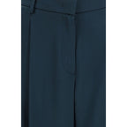 Giorgio Armani Blue Silk Casual Pants