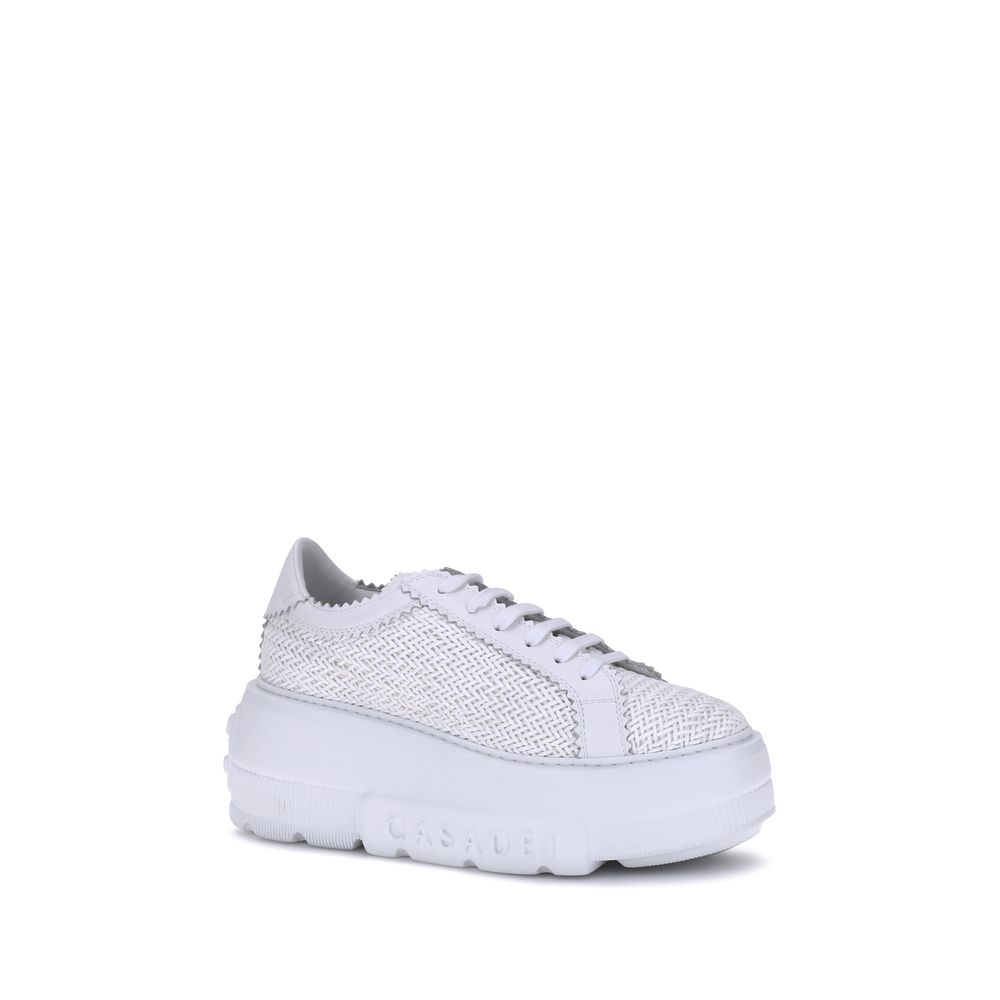 Casadei White Other Fibres Sneakers