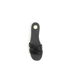 Saint Laurent Black Calf Leather Bos Taurus Sandals