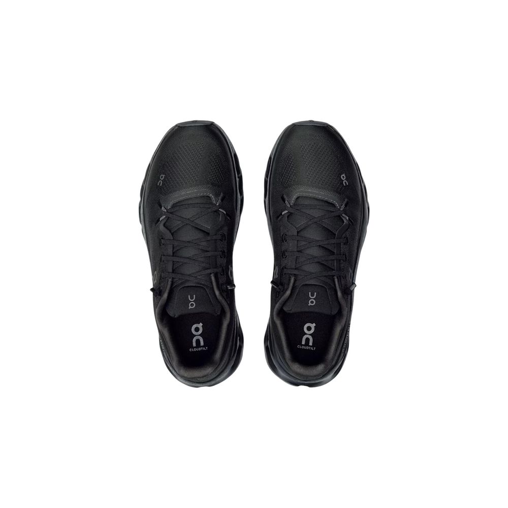 On Running Black Polyester Athletic Sneakers