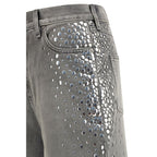 Golden Goose Gray Cotton Jeans Denim