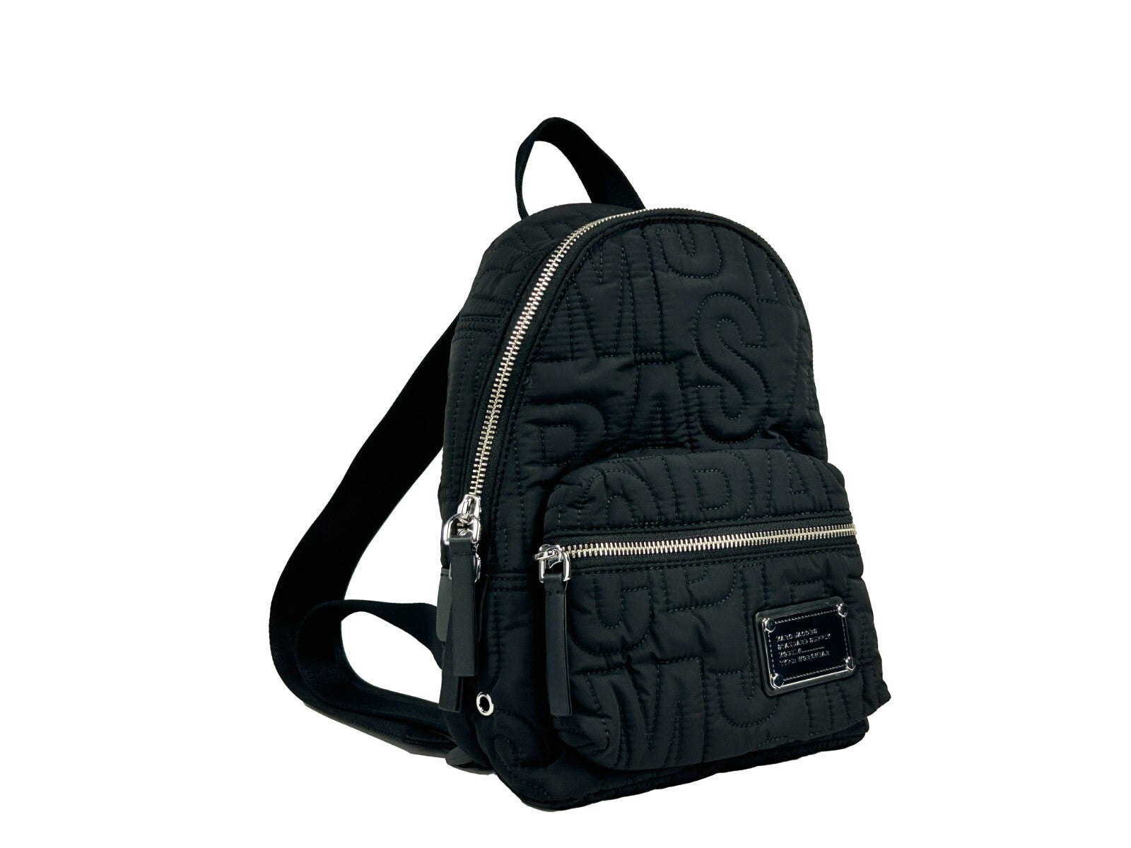 Marc Jacobs Small Black Quilted Backpack Bookbag