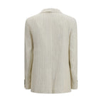 Max Mara Beige Linen Blazer