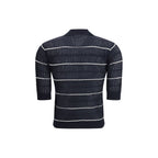 Max Mara Blue Silk Polo Shirt