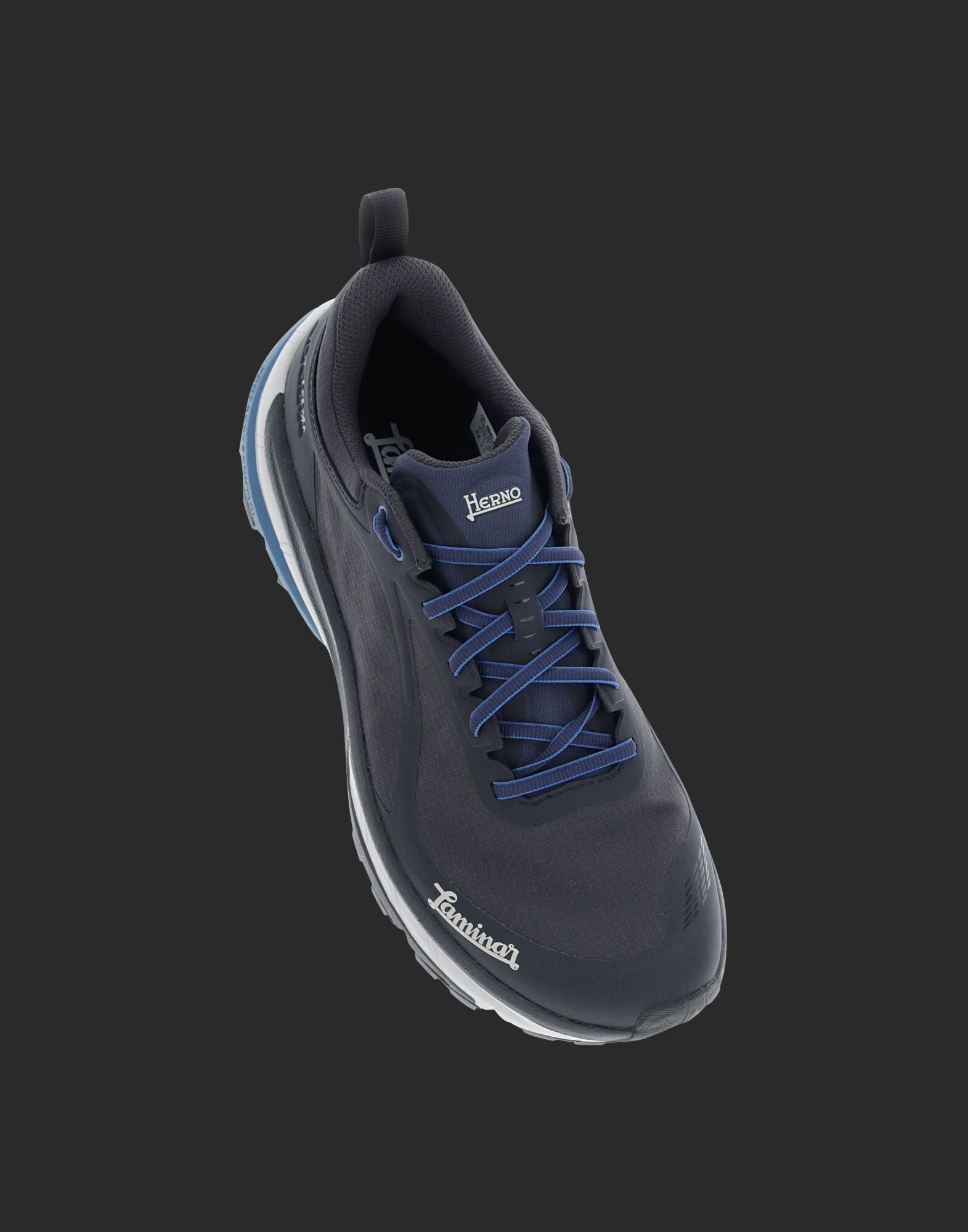Herno Blue Polyamide Athletic Sneakers