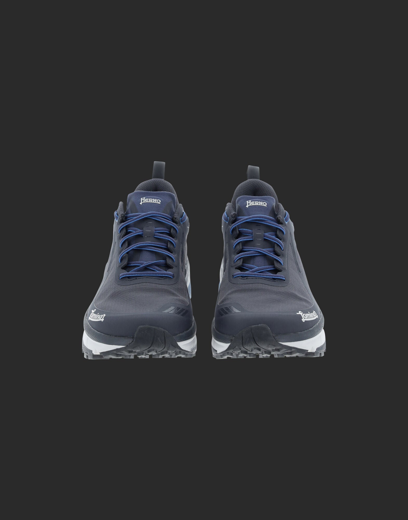 Herno Blue Polyamide Athletic Sneakers