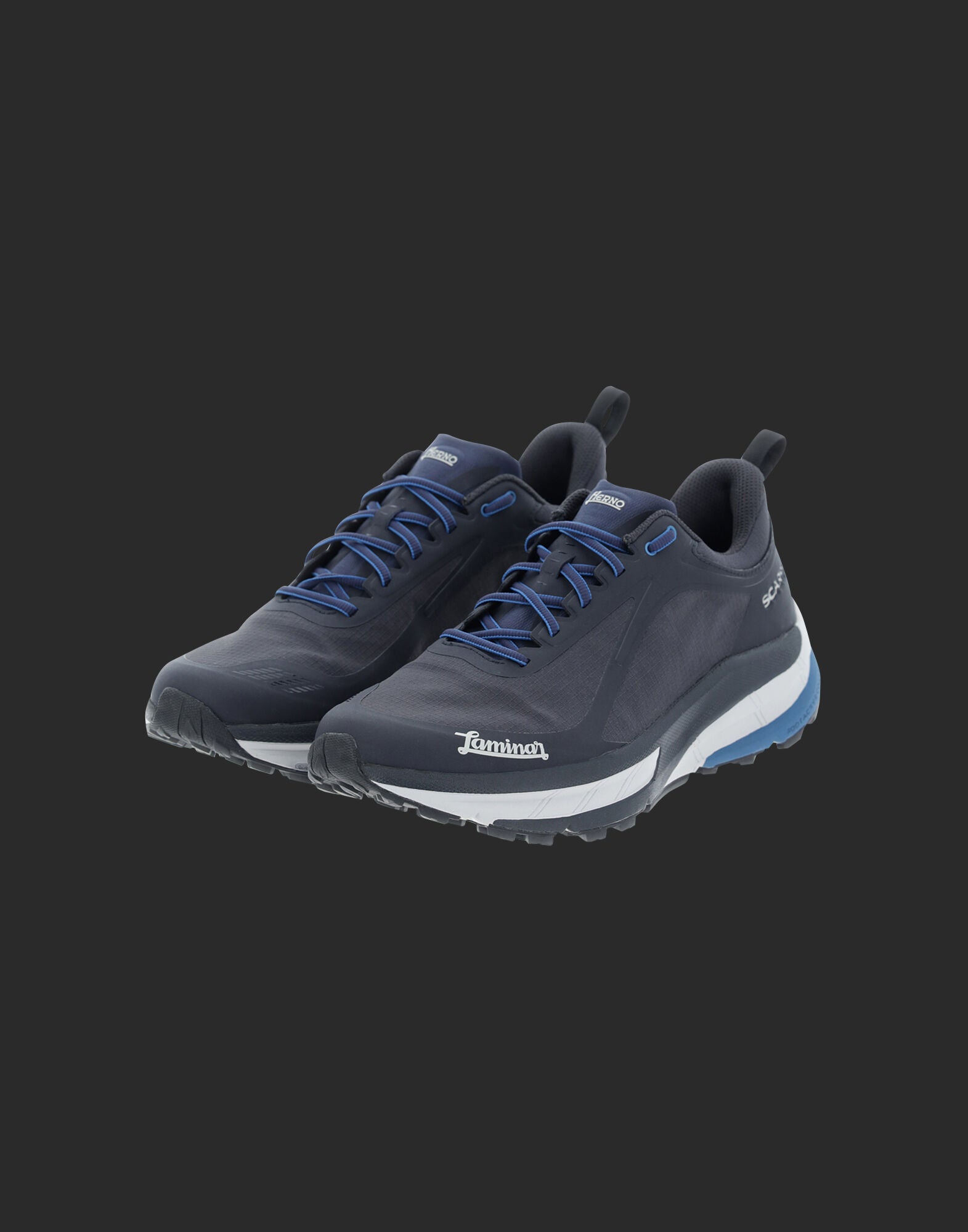 Herno Blue Polyamide Athletic Sneakers