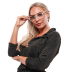 Swarovski White Plastic Glasses (Frames)