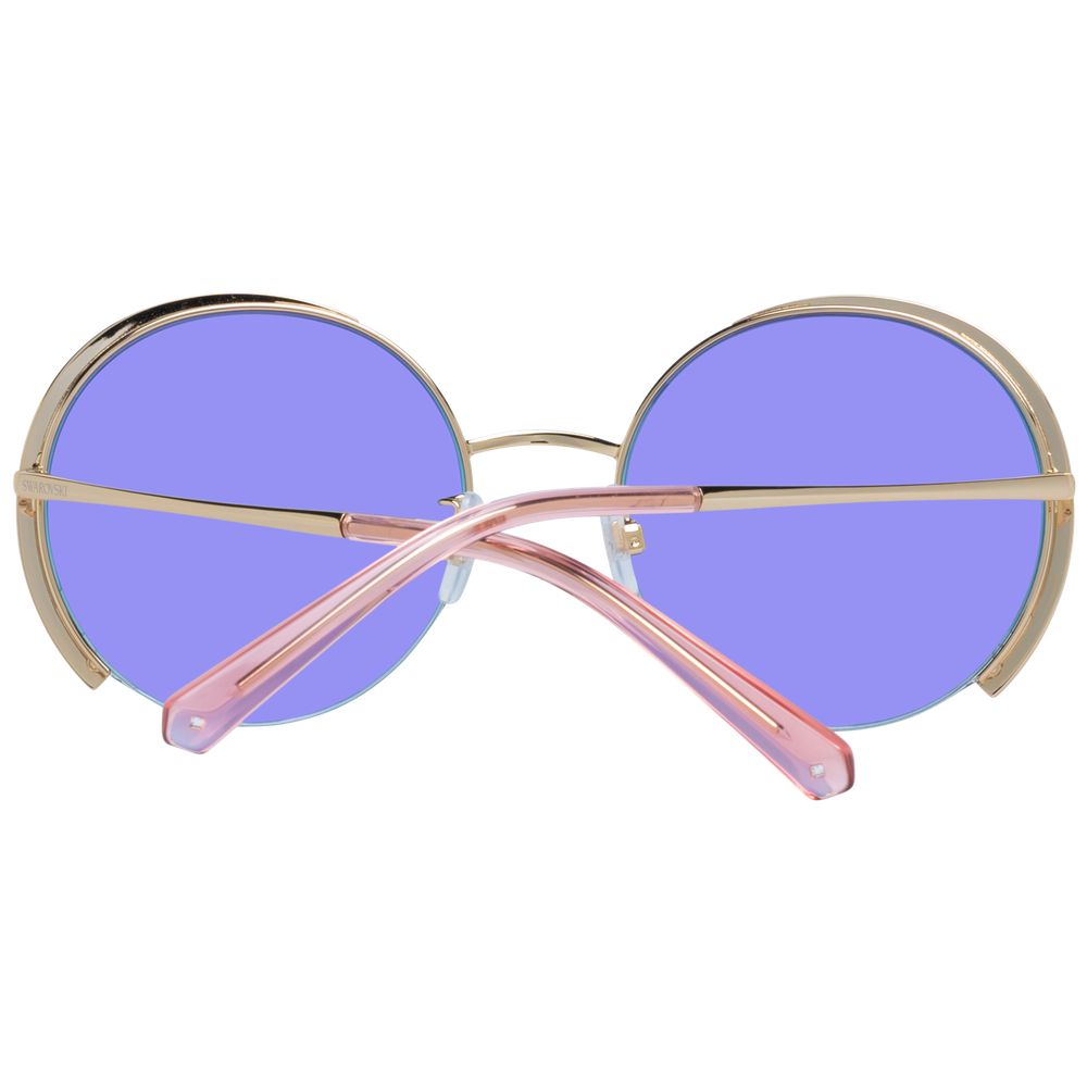 Swarovski Gold Metal Sunglasses