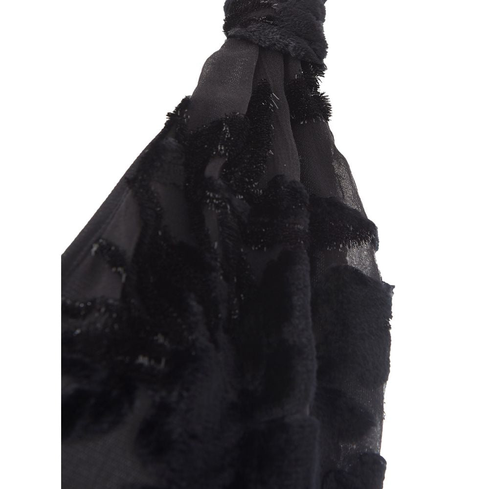 Lardini Black Viscose Cocktail Dress