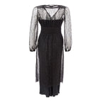 Lardini Black Nylon Casual Dress
