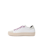 P448 White Leather Low Top Sneakers