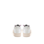 P448 White Leather Low Top Sneakers